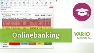 Finanzverwaltung OnlinebankingModul in der VARIO 8 Warenwirtschaft  Tutorial [upl. by Ingeberg]