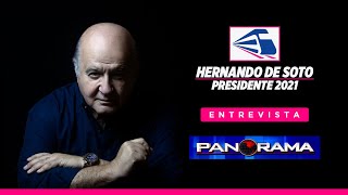 HERNANDO DE SOTO  ENTREVISTA PANORAMA 28 DE MARZO DE 2021 [upl. by Dnaltroc]