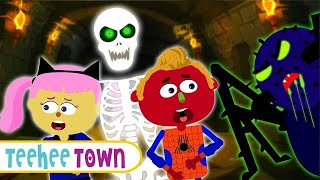 Spooky Haunted Tunnel Adventure Halloween Song  Spooky Scary Skeleton Songs By Teehee Town [upl. by Ennyrb]