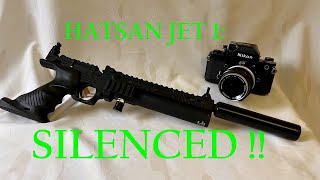 Hatsan Jet 1 fitting a silencer adaptor and a silencer [upl. by Handal]