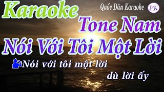 Karaoke Nói Với Tôi Một Lời Bossa Nova  Tone Nam Đô Thứ Cm  Quốc Dân Karaoke [upl. by Muire]