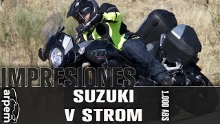 Suzuki VStrom 1000 ABS  español  2014 Videoprueba [upl. by Arlina110]