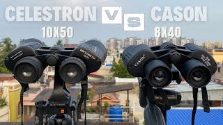 Celestron Upclose 10X50 Vs Cason 8X40 Binoculars [upl. by Sherwynd]