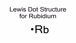 Lewis Dot Structure for Rubidium Rb [upl. by Namien107]