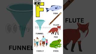 quotLearn F Words  Educational Video for Kids  Fun Alphabet Learningquot [upl. by Oballa]