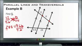 Parallel Lines and Transversals Examples Basic Geometry Concepts [upl. by Ahsenad]