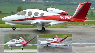 Futuristic Jet Cirrus Vision SF50 G2 Landing amp TakeOff at Bern in Switzerland [upl. by Romain462]