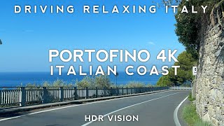 Driving Italian Coast  From Portofino 27 September 2023  Italy Travel Video [upl. by Suirad]