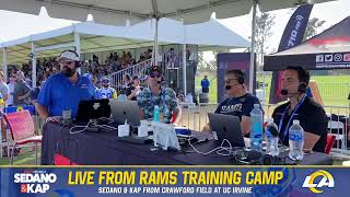 Sedano amp Kap LIVE from Rams Camp What expectations do the Rams have this season Tune in now [upl. by Iclehc242]