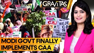 Gravitas  CAA implemented Indian Govt passes Citizenship Law 4 years after Parliamentary approval [upl. by Nairb82]