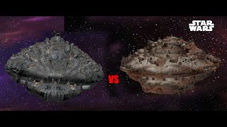 One Mon Calamari 99 class vs the New Viscount Star Defender starwars [upl. by Ardnaiek618]