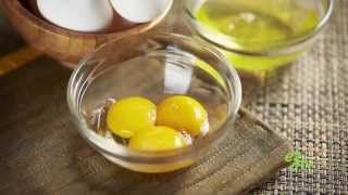 Separating Egg Yolks With A Water Bottle [upl. by Einner35]