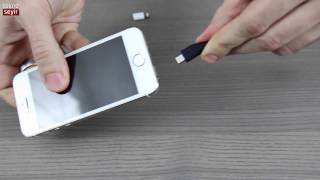 iPhone için Lightning  micro USB adaptör incelemesi [upl. by Ydda]