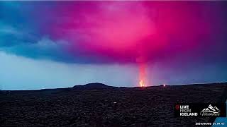 Iceland Volcano Huge Vog Cloud Forming Over Vent 3 4 24 [upl. by Carmelita608]