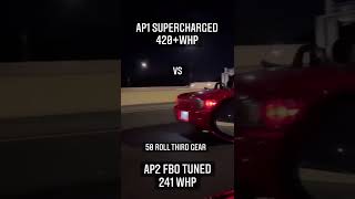 S2000 AP1 Supercharged VS AP2 FBO Tuned both by Jeff Evans [upl. by Todd]