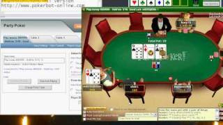 Online Poker Bot v2 at Party Poker [upl. by Eralcyram]