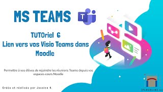 Partagez vos liens VisioTeams dans vos espacescours Moodle  IPAMONLINEBE [upl. by Aicek]