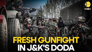 JampK Another encounter breaks out between security forces and terrorists in Doda  WION Originals [upl. by Emee]