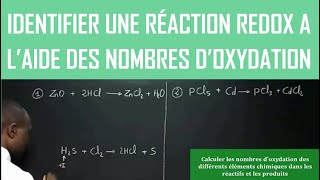 Identifier une réaction redox à laide des nombres doxydation [upl. by Turk]