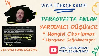 2024 TÜRKÇE KAMPI  Paragrafta Yardımcı Düşünce 2024tayfa 2024dgs dgssoru dgstürkçe dgstayfa [upl. by Negris]