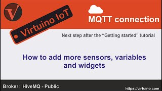 Virtuino IoT  How to add more topics variables and widgets [upl. by Ahsiadal]