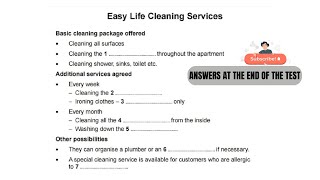 Cambridge Listening Easy life cleaning services Answers included [upl. by Adnwahsat866]