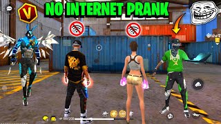 No Internet Prank With Random Subscriber 🥺 Samne आया V Badge 😱 Galat हुआ Mere साथ 😭Garena Free Fire [upl. by Milone]