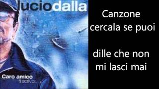 Lucio Dalla  Canzone Testo Lyrics [upl. by Sair]