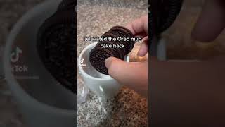 Oreo mug cake hack shorts [upl. by Starling89]