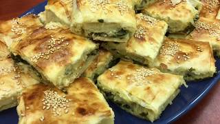 Turkish Spinach amp Feta Cheese Borek [upl. by Arrio]