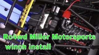 Rc4wd Miller Motorsports Light Kit And Winch Install [upl. by Venezia433]