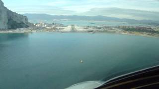 Gibraltar Airport  Approach amp Landing Runway 27 [upl. by Bonney]