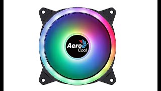 My AeroCool Duo12 12CM 120MM ARGB Computer Fan Review [upl. by Auqeenwahs]