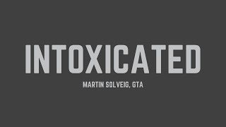 Martin Solveig  Intoxicated feat GTA Lyrics [upl. by Nasya]