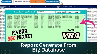 How to Create a Searchable ListBox in Excel VBA  Fiverr Excel Project [upl. by Cherian551]