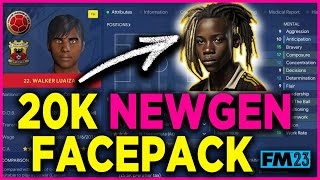 HOW TO DOWNLOAD 20K FREE NEWGEN FACES FOR FM23 and NewGan Manager tutorial [upl. by Merow]