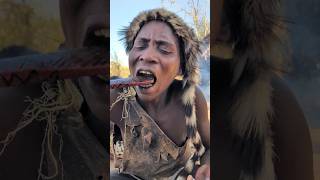 Wow What a delicious Soup for breakfast This bushmen preparing their food 😋🍲‼️food hadzabetribe [upl. by Lynden]