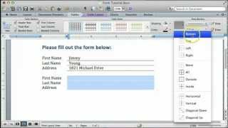 How to Create a Form in Word for Mac  OBU [upl. by Atse]