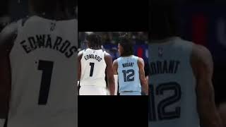 Ja Morant Vs Anthony Edwards basketball nba jamorant anthonyedwards [upl. by Hoisch]