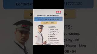 Security guard job securityguard securityofficer securityjobs immediatejoiners urgenthiring [upl. by Sladen]