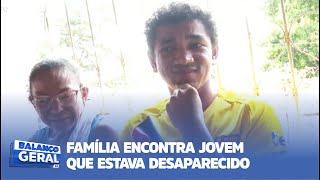 FAMÍLIA ENCONTRA JOVEM QUE ESTAVA DESAPARECIDO [upl. by Vassili]