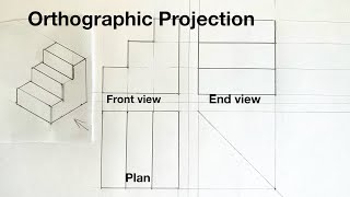 Orthographic Projection  First Angle Projection  Part 6 [upl. by Ellebyam620]