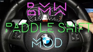 BMW 335d e91 e90 e92 Paddle Shift function inversion mod  howto [upl. by Bennie518]