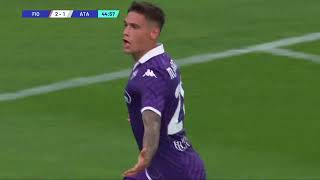 Highlights Fiorentina vs Atalanta 32 Koopmeiners Bonaventura M Quarta Lookman Kouame [upl. by Tatianas]