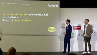 Innovazione digitale nelle vendite B2B con forSales il caso Diadora Utility [upl. by Ardnekahs]