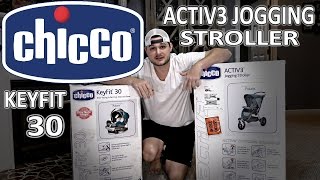 Chicco Activ3 Jogging Stroller amp KeyFit 30 UNBOXING [upl. by Madea143]