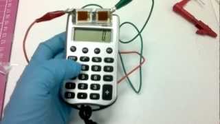 Dyesensitized solar cell powers a calculator [upl. by Adriane324]