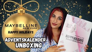 Maybelline Happy Holidays Adventskalender 2023 Unboxing  Adventskalender 2023 Unboxing l Elanhelo [upl. by Pepillo151]