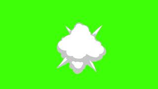 Smoke cartoon animation green screen [upl. by Tareyn]