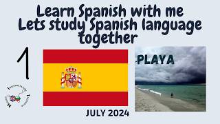 Learn Spanish with me  La Playa  Reading for the beach part 1 [upl. by Gerome]